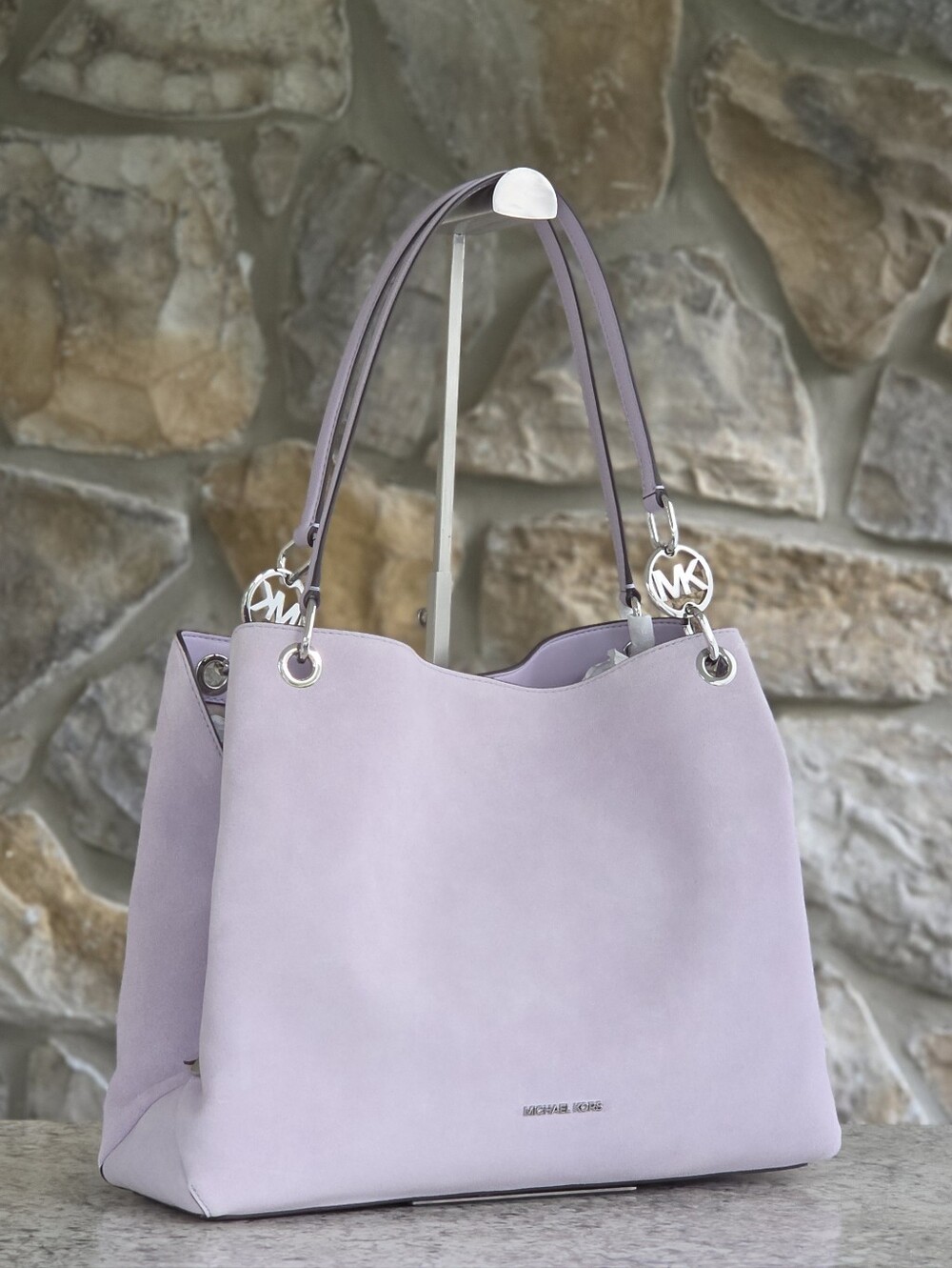 Michael Kors Christina Large Purple Shoulder Bag